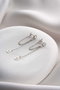 Heliophilia Silver Pendientes de Plata de Ley con Recubrimiento de Rodio